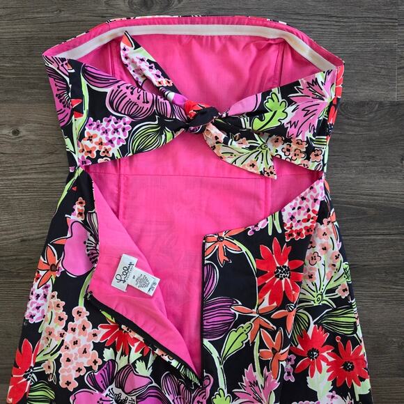 Lilly Pulitzer Women's Sabrina DressBlack Flower Market Size 8P - Picture 5 of 10